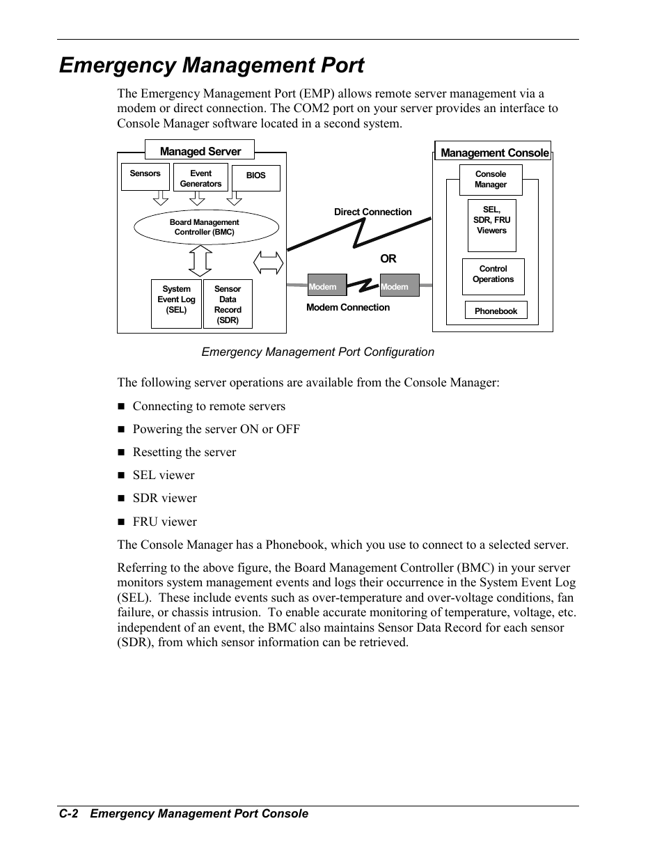 Emergency management port | NEC MC2400 User Manual | Page 168 / 204