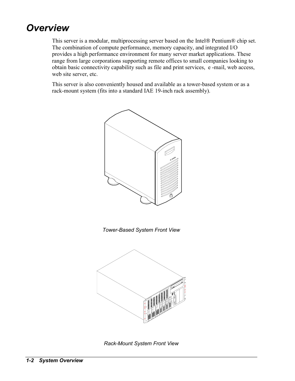Overview | NEC MC2400 User Manual | Page 18 / 204