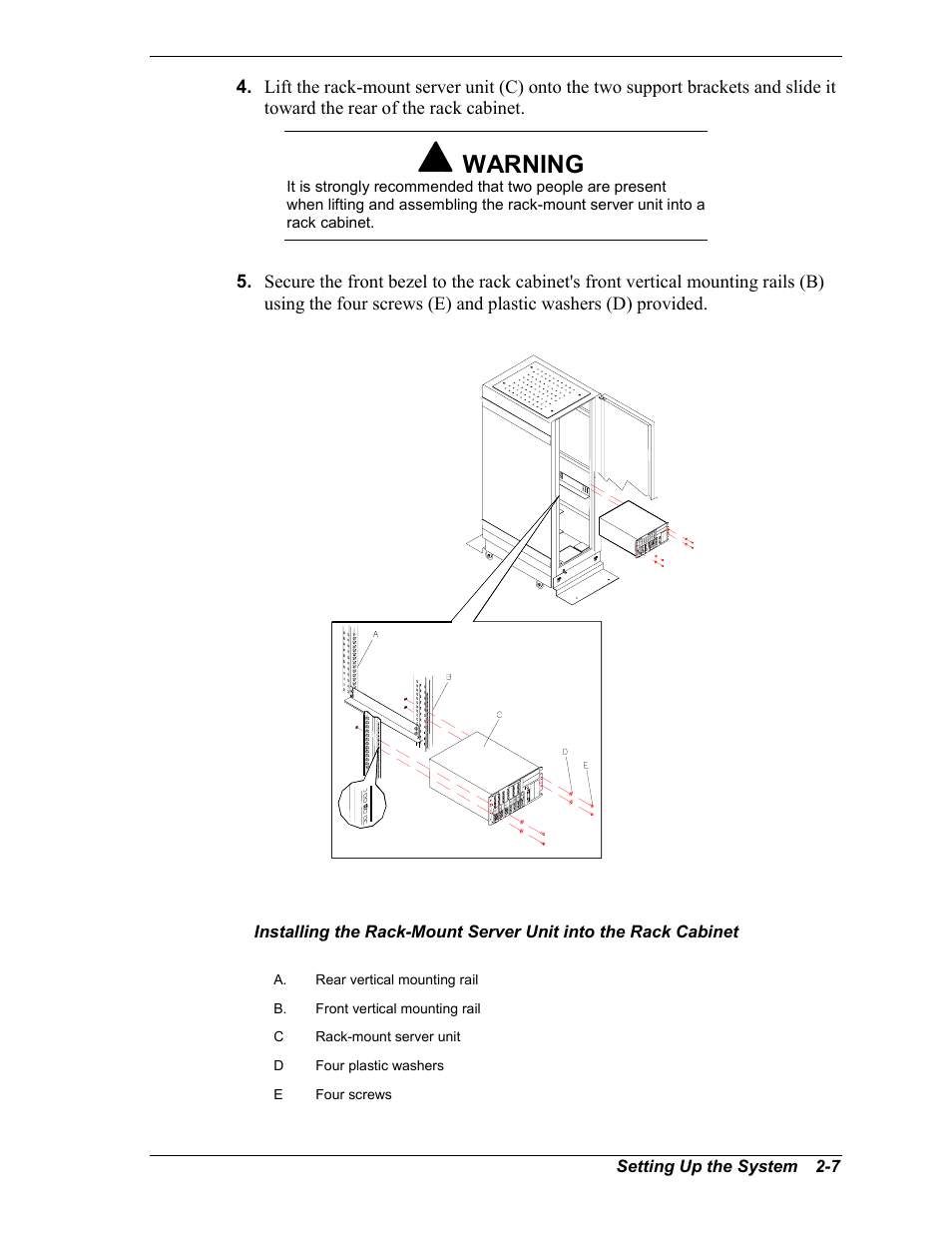 Warning | NEC MC2400 User Manual | Page 39 / 204