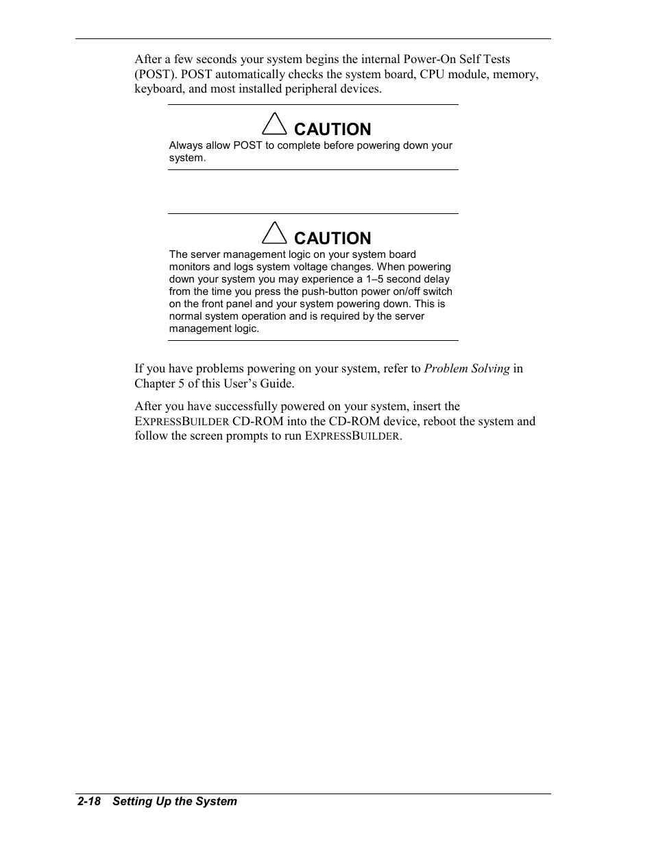 Caution | NEC MC2400 User Manual | Page 50 / 204