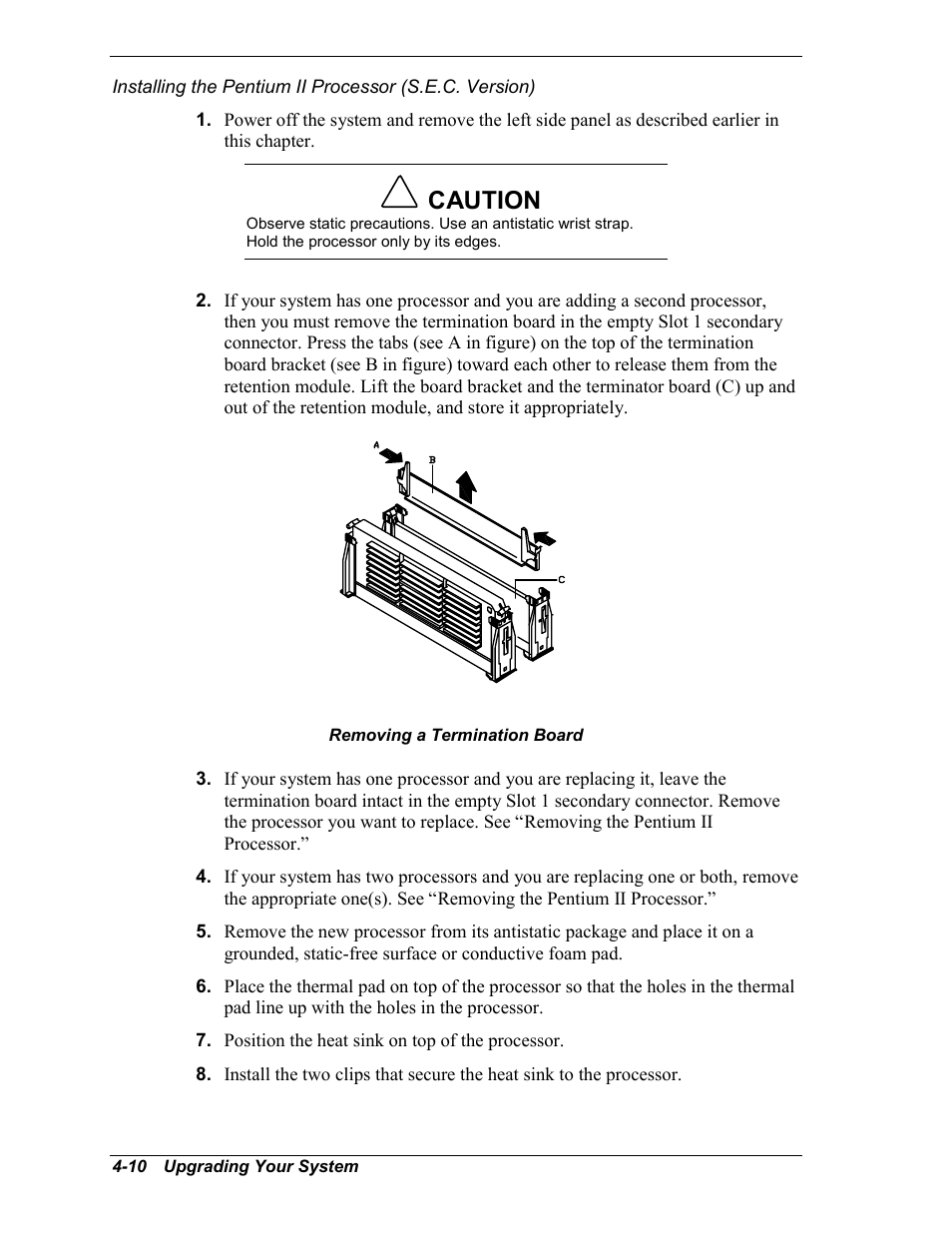 Caution | NEC MC2400 User Manual | Page 92 / 204