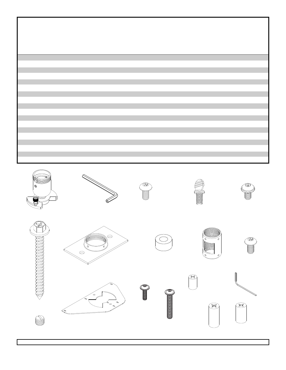 Parts list | NEC NP40CM User Manual | Page 2 / 8