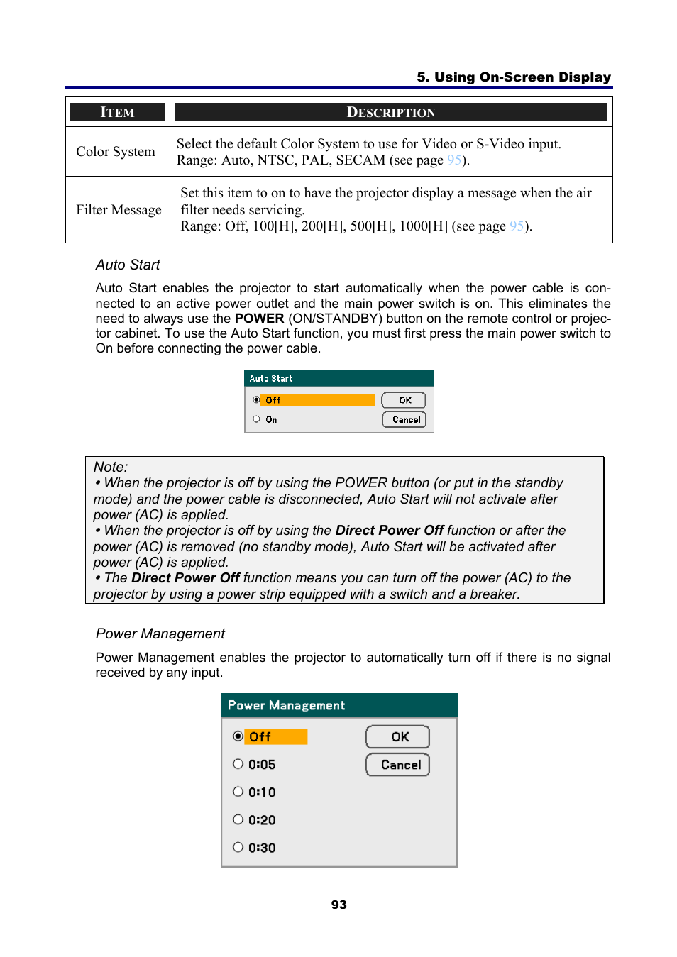 NEC NP4001 User Manual | Page 105 / 151