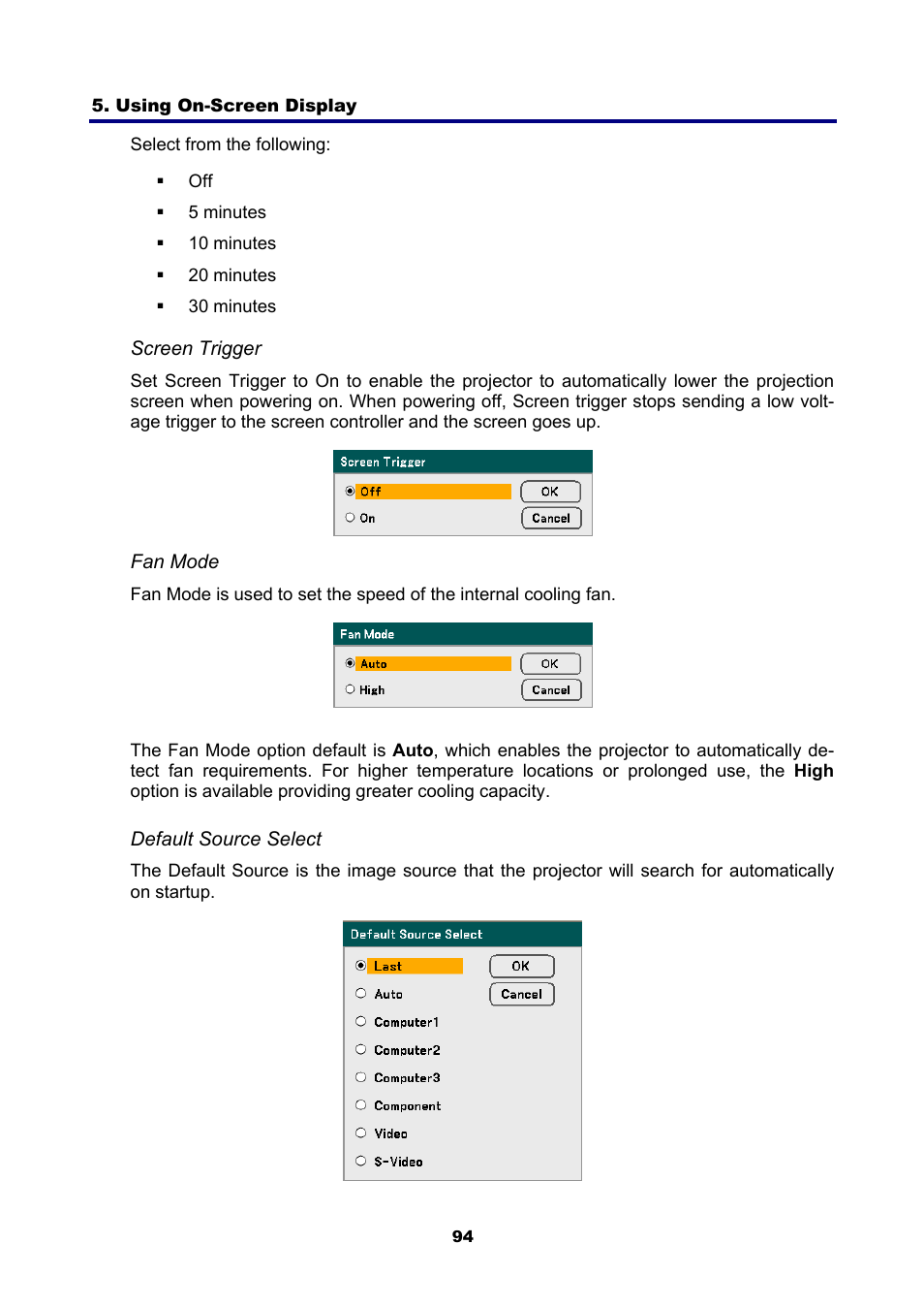 NEC NP4001 User Manual | Page 106 / 151