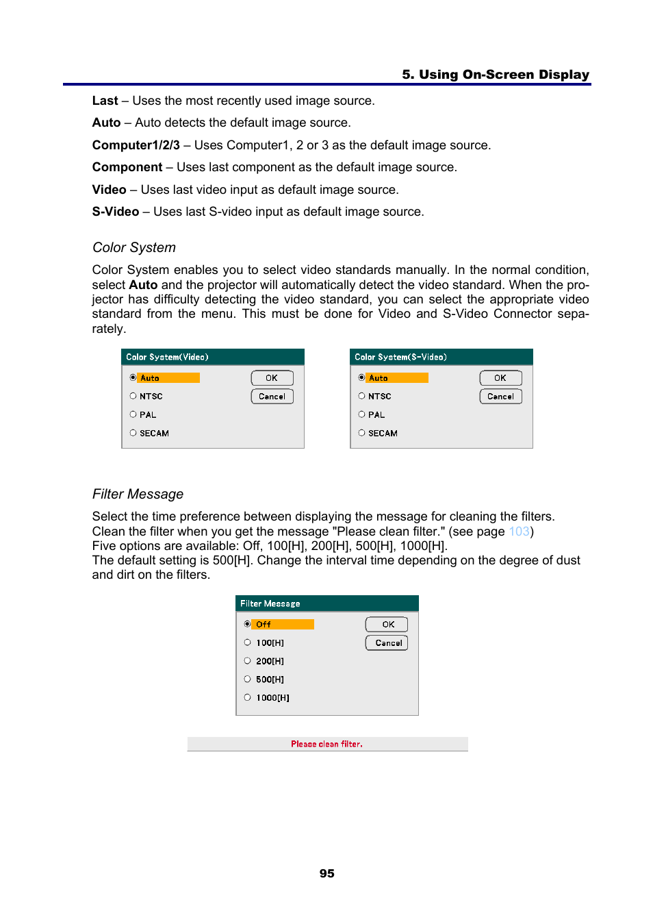 NEC NP4001 User Manual | Page 107 / 151