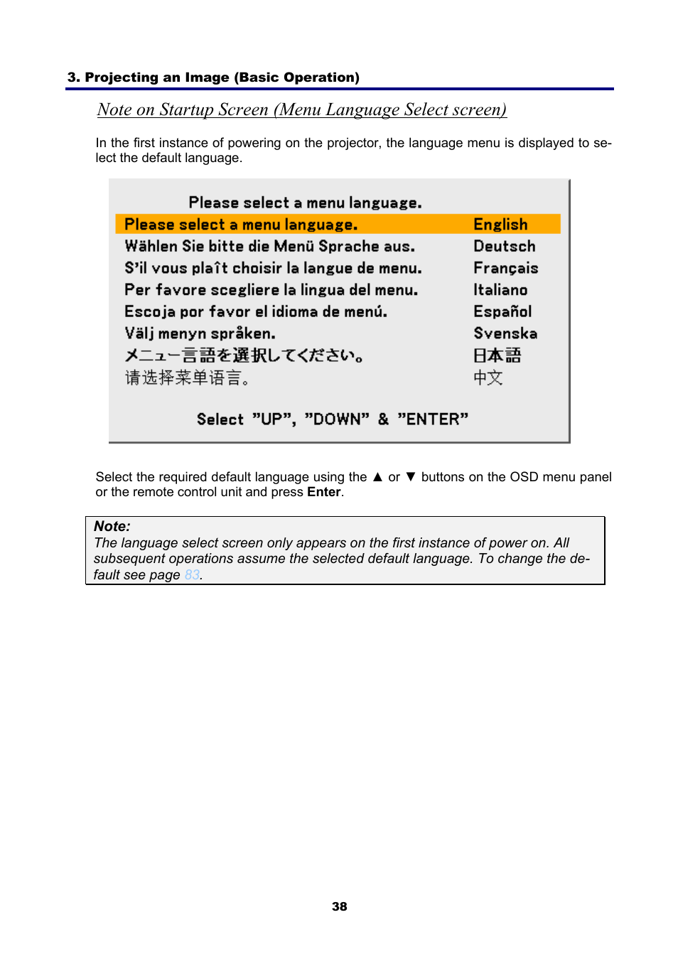 NEC NP4001 User Manual | Page 50 / 151
