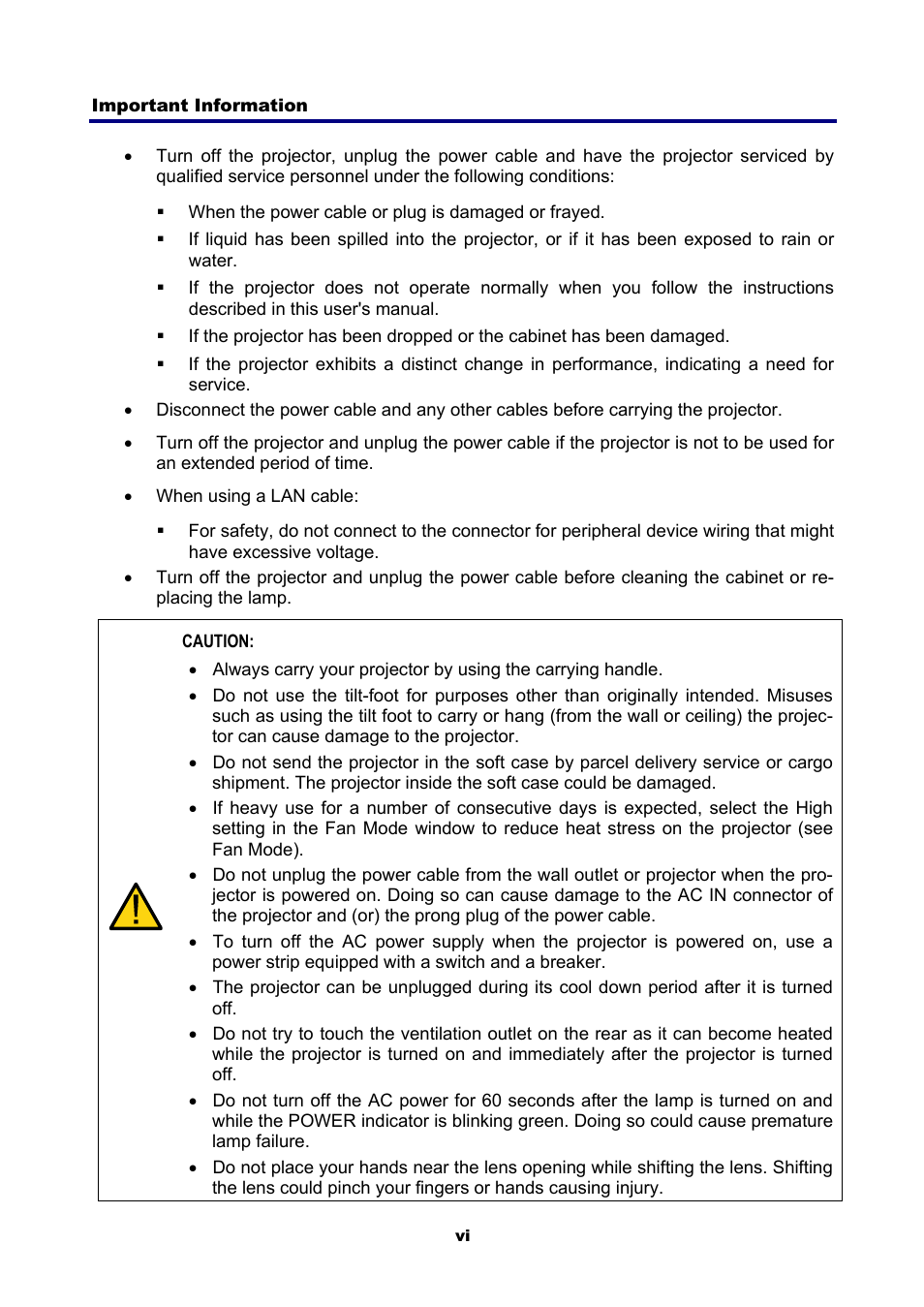 NEC NP4001 User Manual | Page 8 / 151