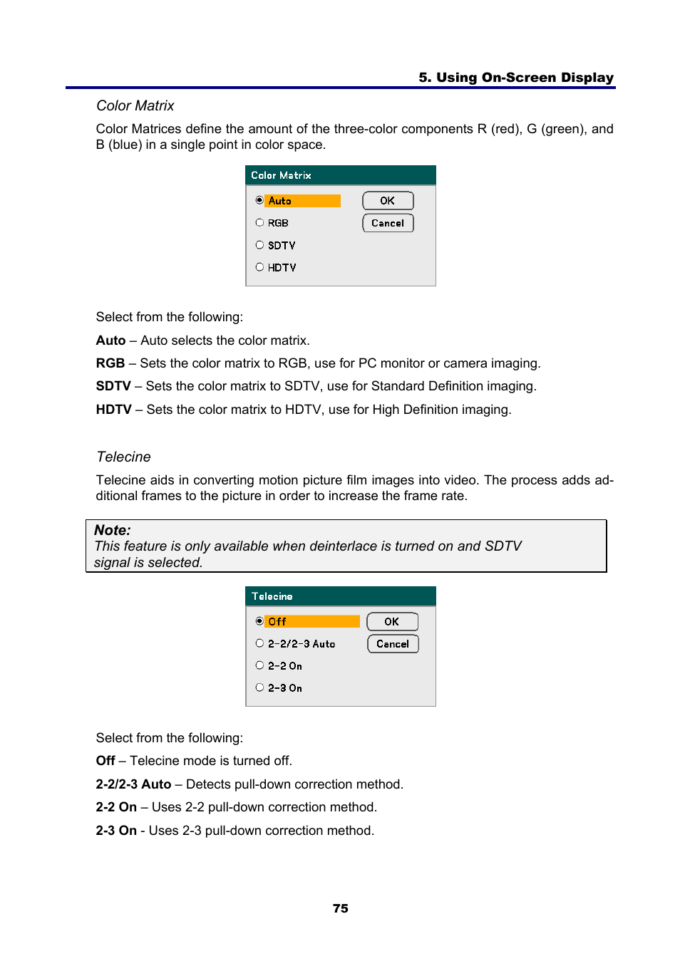 NEC NP4001 User Manual | Page 87 / 151