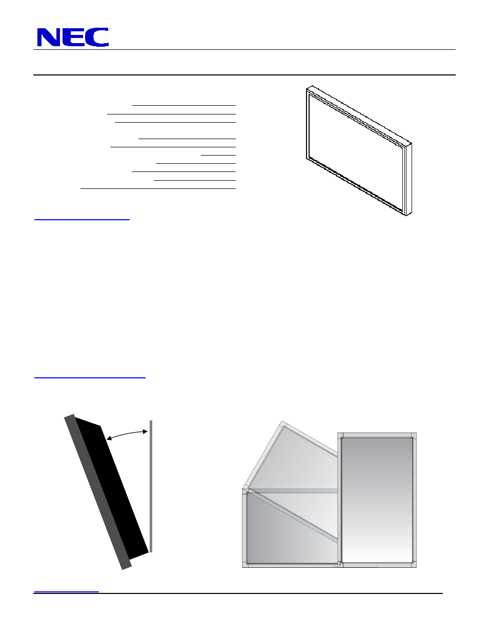 NEC P461 User Manual | 9 pages