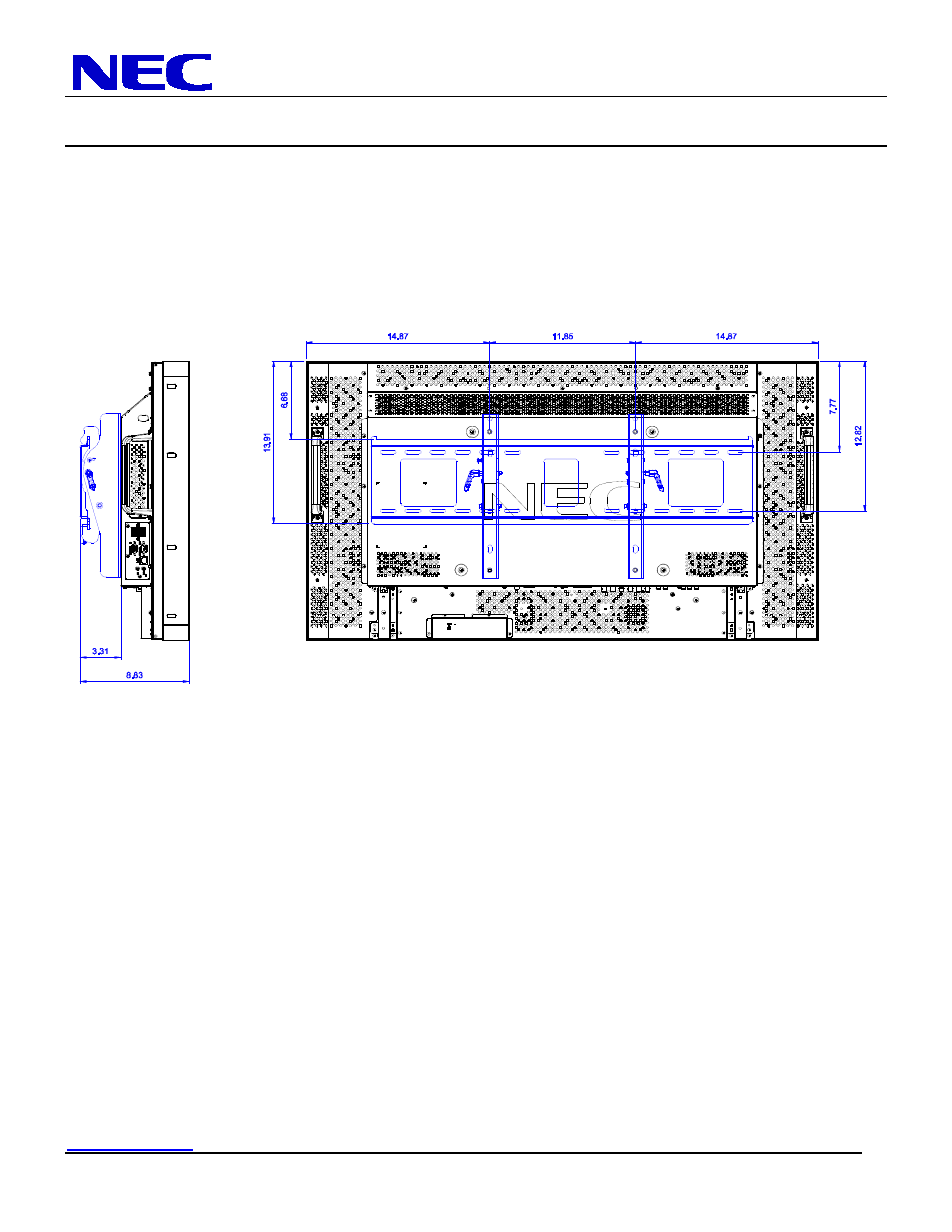 P461 installation guide | NEC P461 User Manual | Page 8 / 9