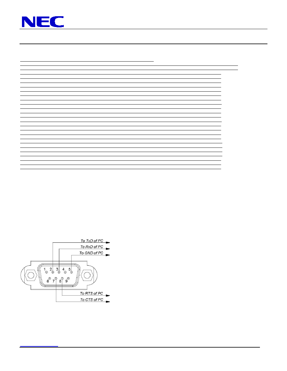 Function code data, P461 installation guide, 46” lcd display | Control codes, Cable connection | NEC P461 User Manual | Page 9 / 9