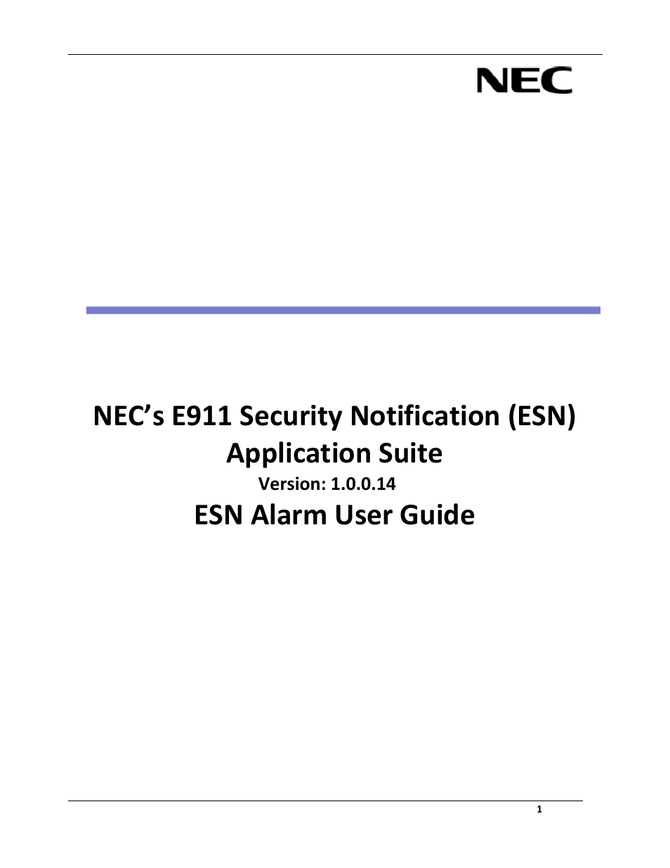 NEC SMB8000 User Manual | 6 pages