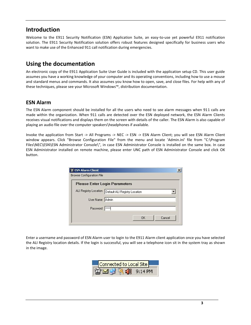 Introduction, Using the documentation, Larm | Esn alarm | NEC SMB8000 User Manual | Page 3 / 6