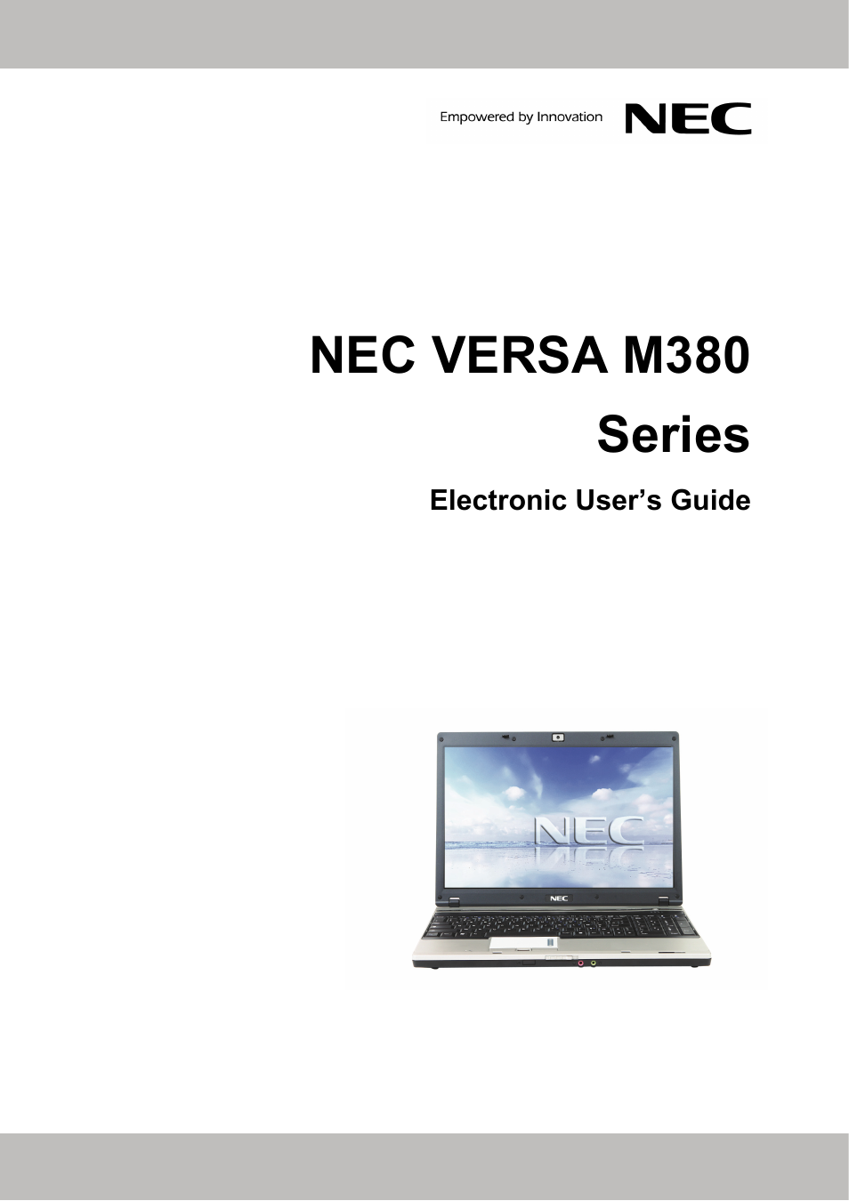 NEC VERSA M380 User Manual | 111 pages