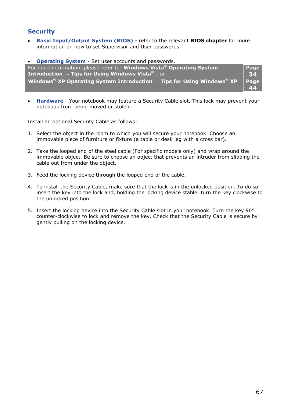 NEC VERSA M380 User Manual | Page 67 / 111