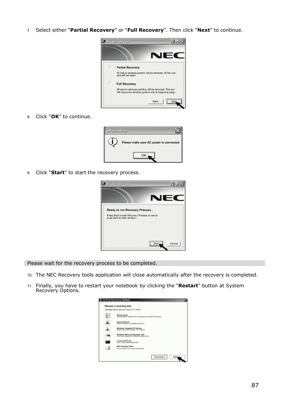 NEC VERSA M380 User Manual | Page 87 / 111