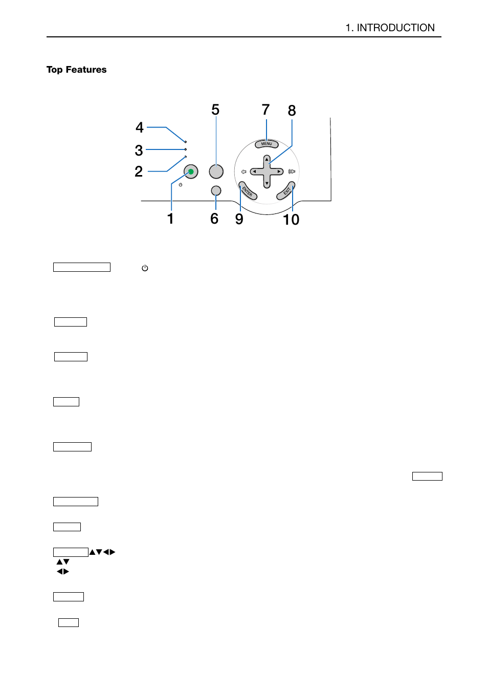 Top features, Introduction | NEC LT180 User Manual | Page 11 / 73