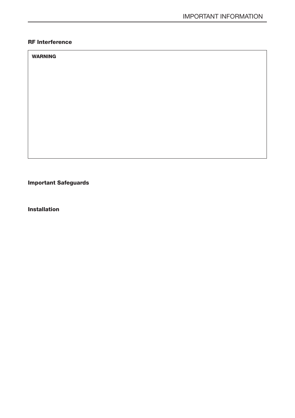 E-ii, Important information | NEC LT180 User Manual | Page 3 / 73