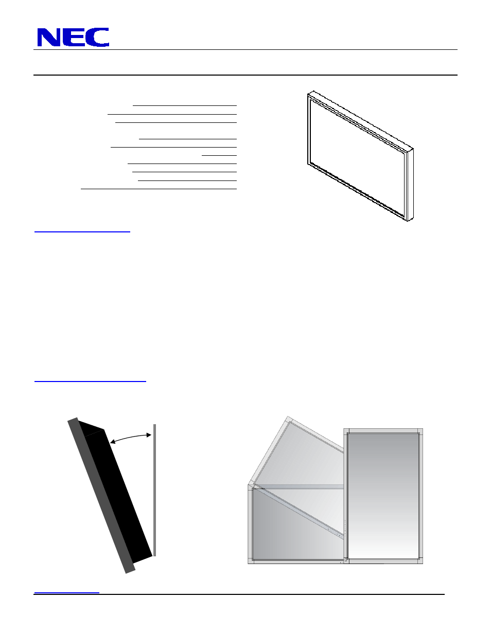 NEC MultiSync LCD4215 User Manual | 9 pages