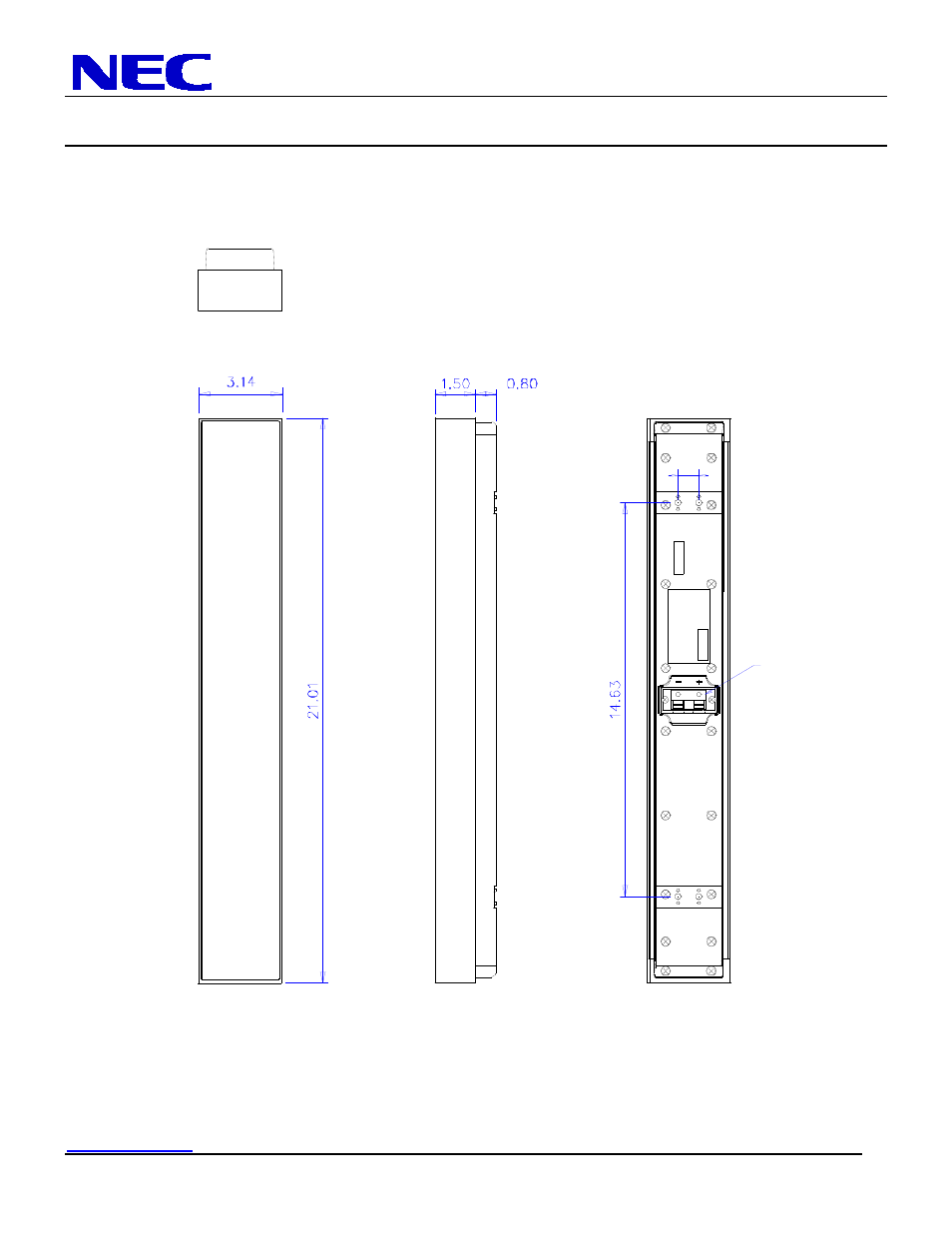 Lcd4215 installation guide, 42” lcd display | NEC MultiSync LCD4215 User Manual | Page 7 / 9