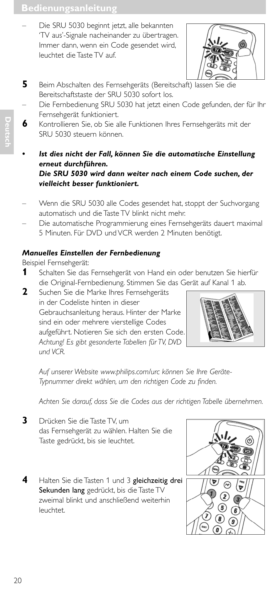 Bedienungsanleitung | Philips SRU 5030/86 User Manual | Page 19 / 81