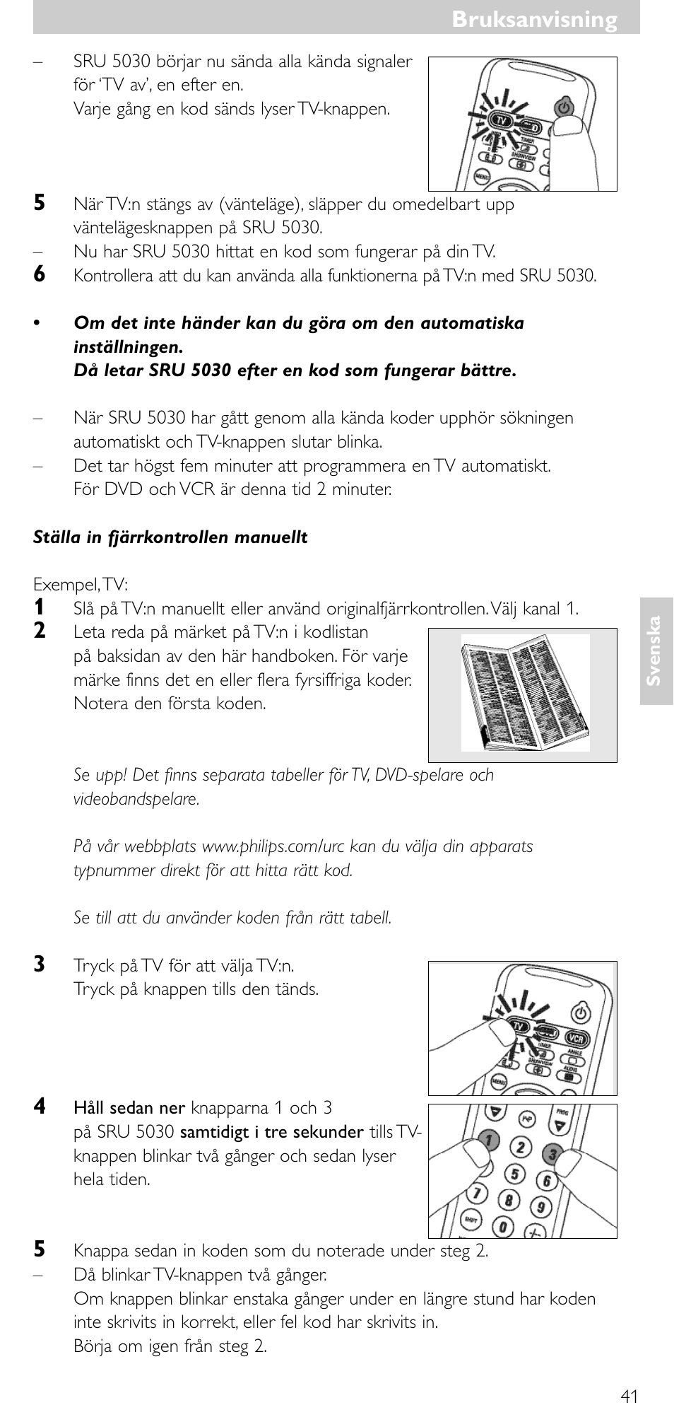 Bruksanvisning | Philips SRU 5030/86 User Manual | Page 40 / 81