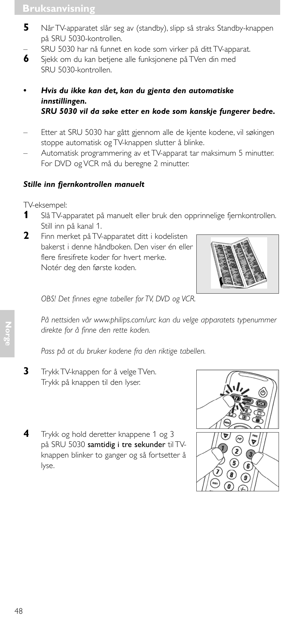 Bruksanvisning | Philips SRU 5030/86 User Manual | Page 47 / 81