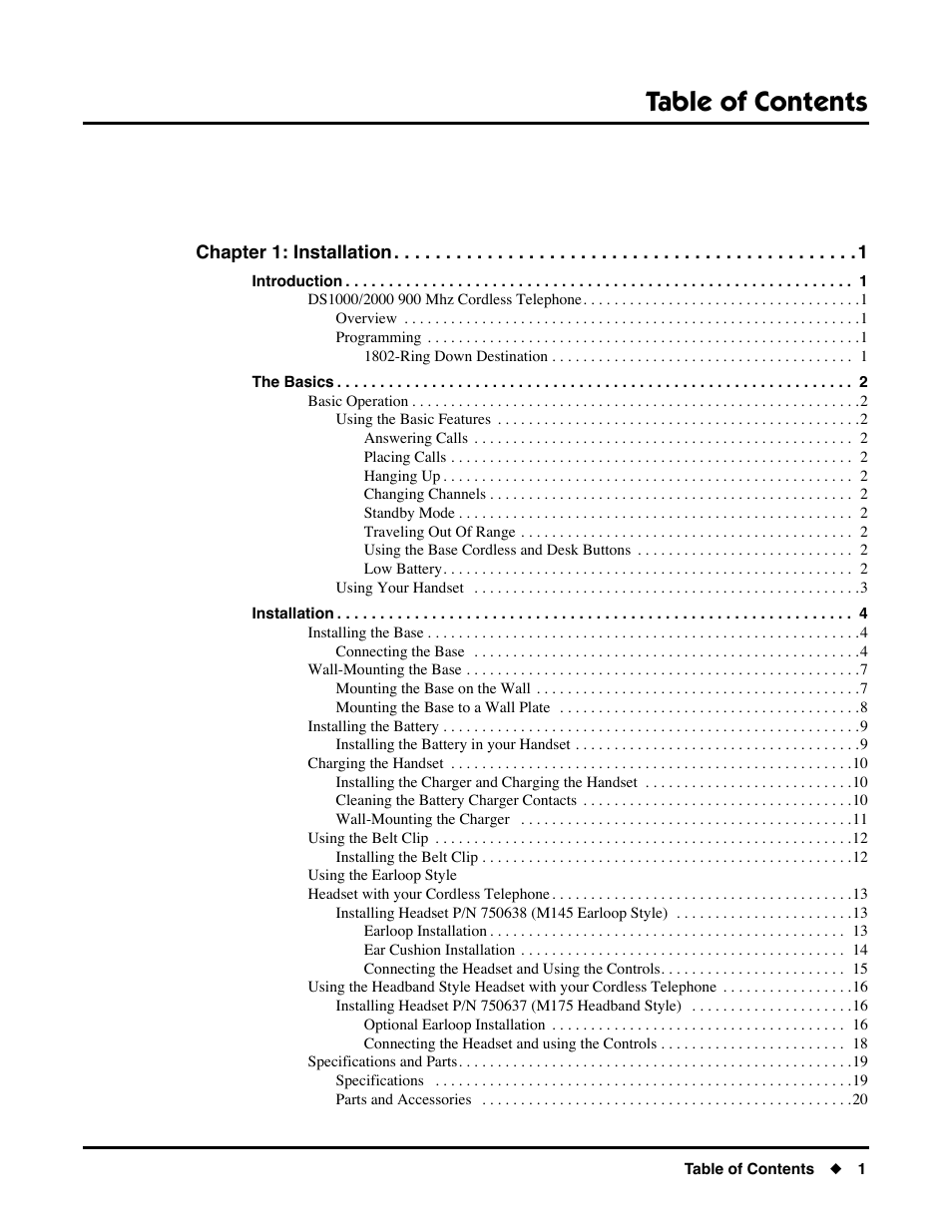 NEC DS1000/2000 User Manual | Page 3 / 48