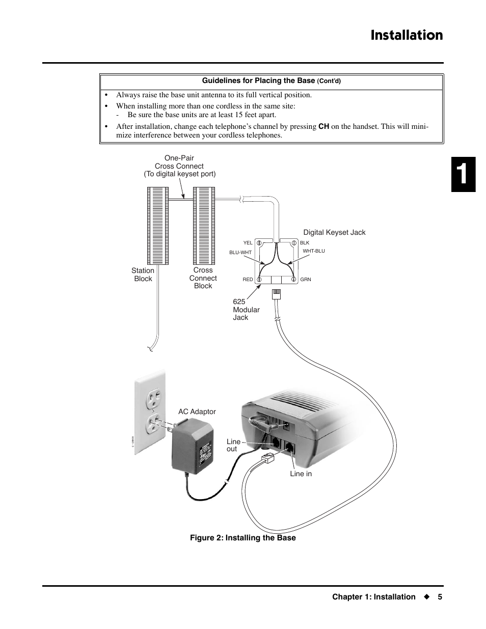 Installation, Installing the base | NEC DS1000/2000 User Manual | Page 9 / 48