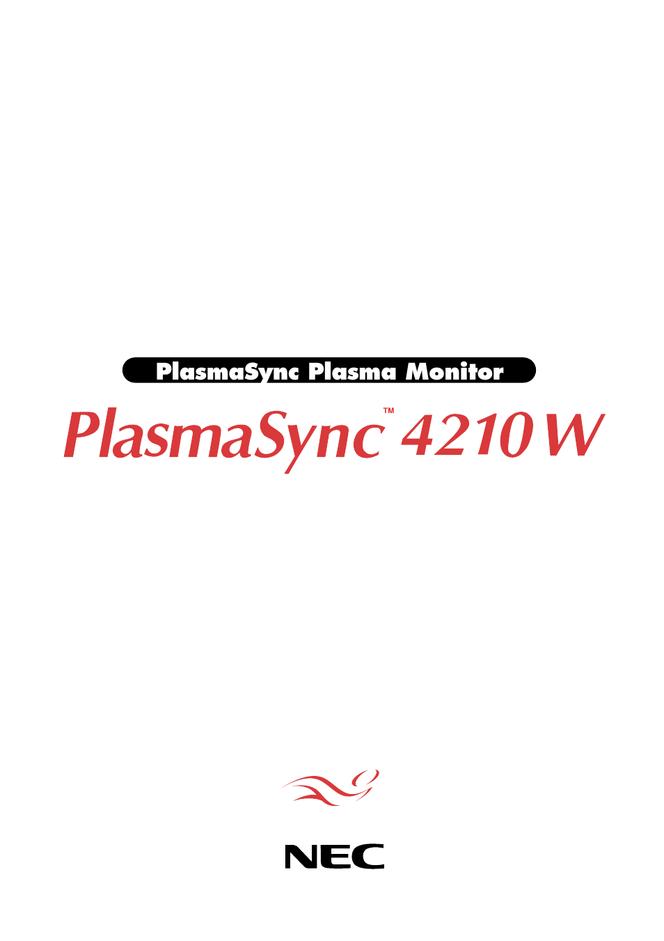 NEC PlasmaSync 4210W User Manual | 60 pages