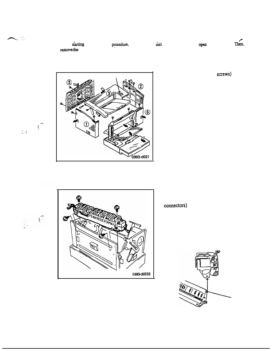 Cover, 2. fusing unit, Disassembly procedure | L. outer cover, Unit | NEC 2060 User Manual | Page 43 / 94