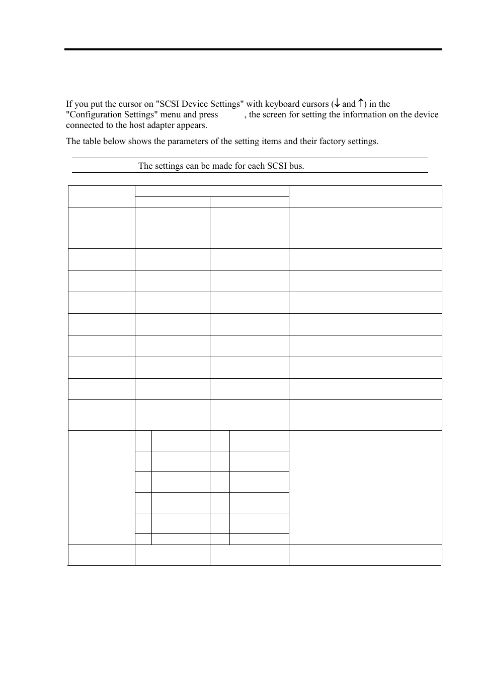 Scsi device settings, Important | NEC EXPRESS 320Lb-R User Manual | Page 115 / 296