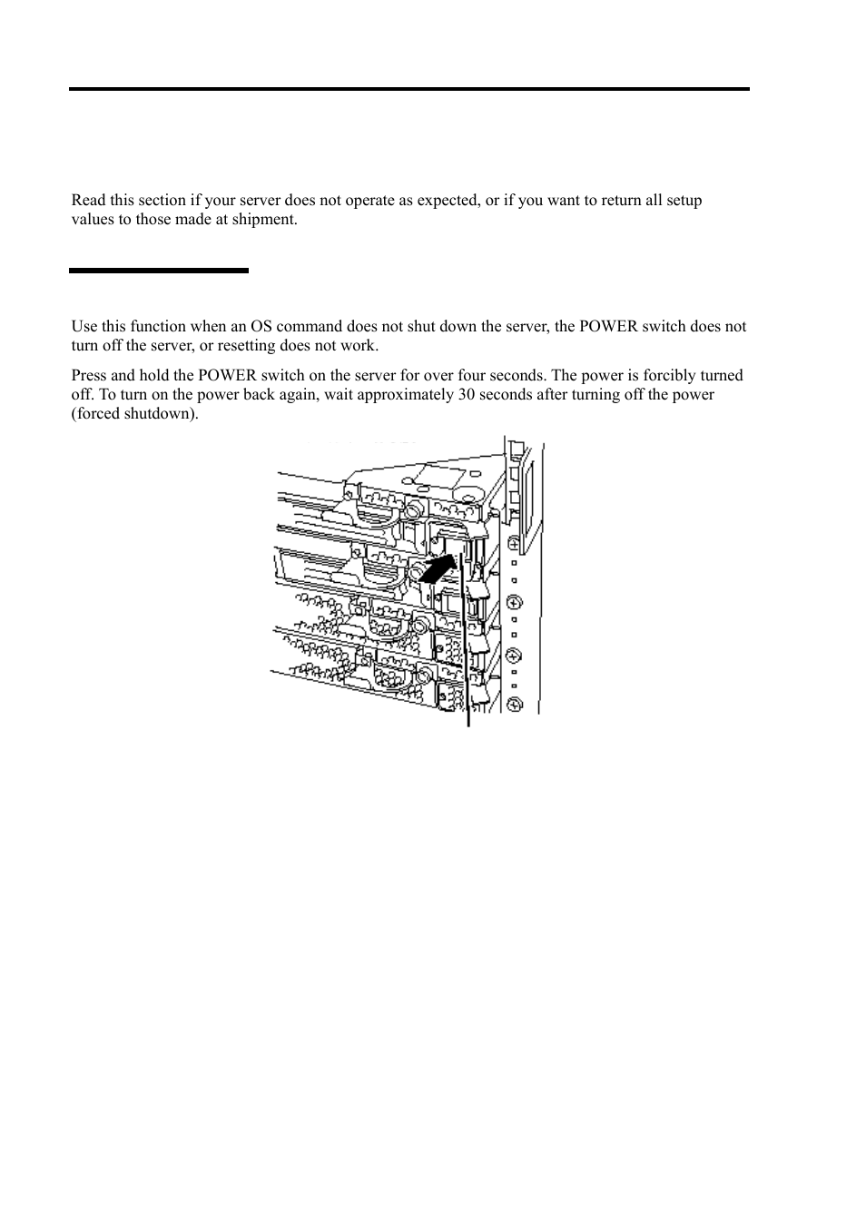 Forced shutdown and clear, Forced shutdown | NEC EXPRESS 320Lb-R User Manual | Page 120 / 296