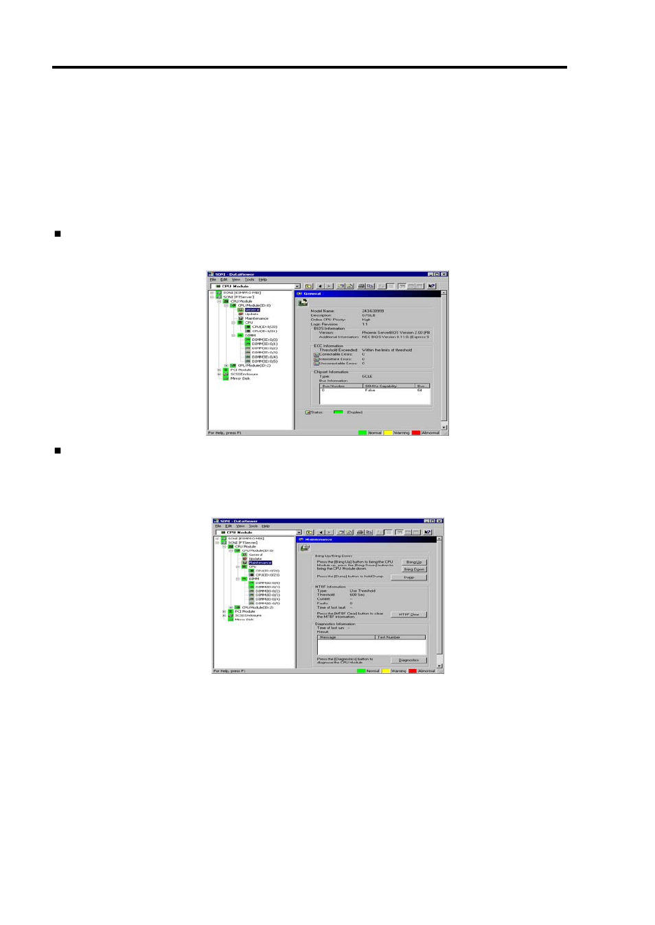 Monitoring cpu module | NEC EXPRESS 320Lb-R User Manual | Page 150 / 296