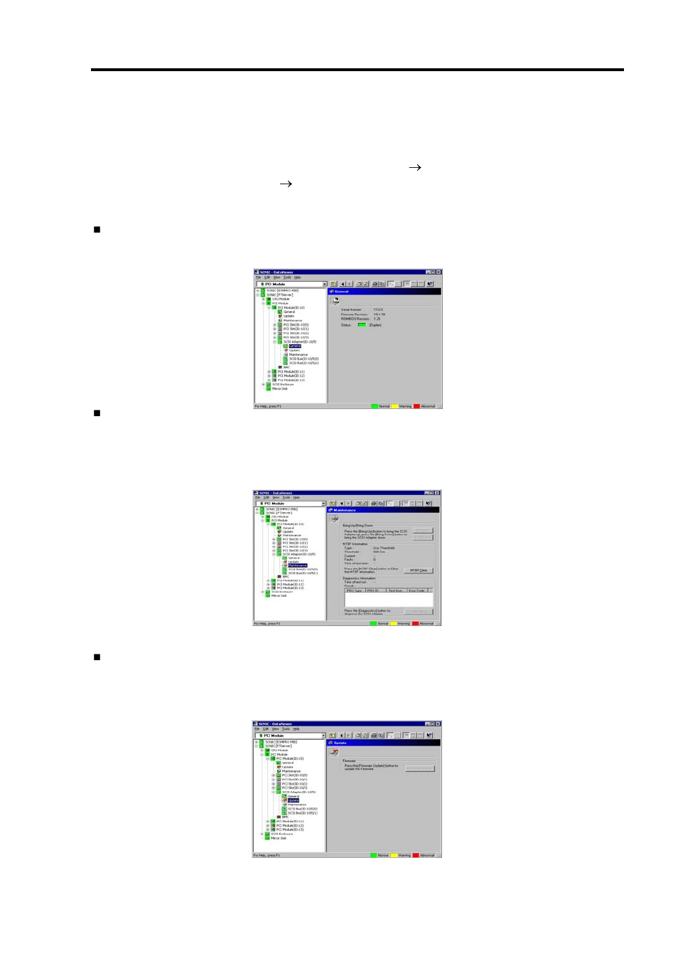 Monitoring scsi adapter on pci module | NEC EXPRESS 320Lb-R User Manual | Page 155 / 296