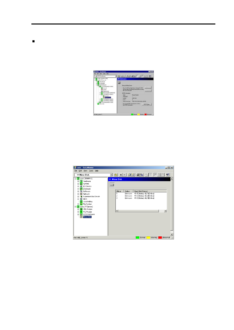Monitoring mirror disk | NEC EXPRESS 320Lb-R User Manual | Page 161 / 296