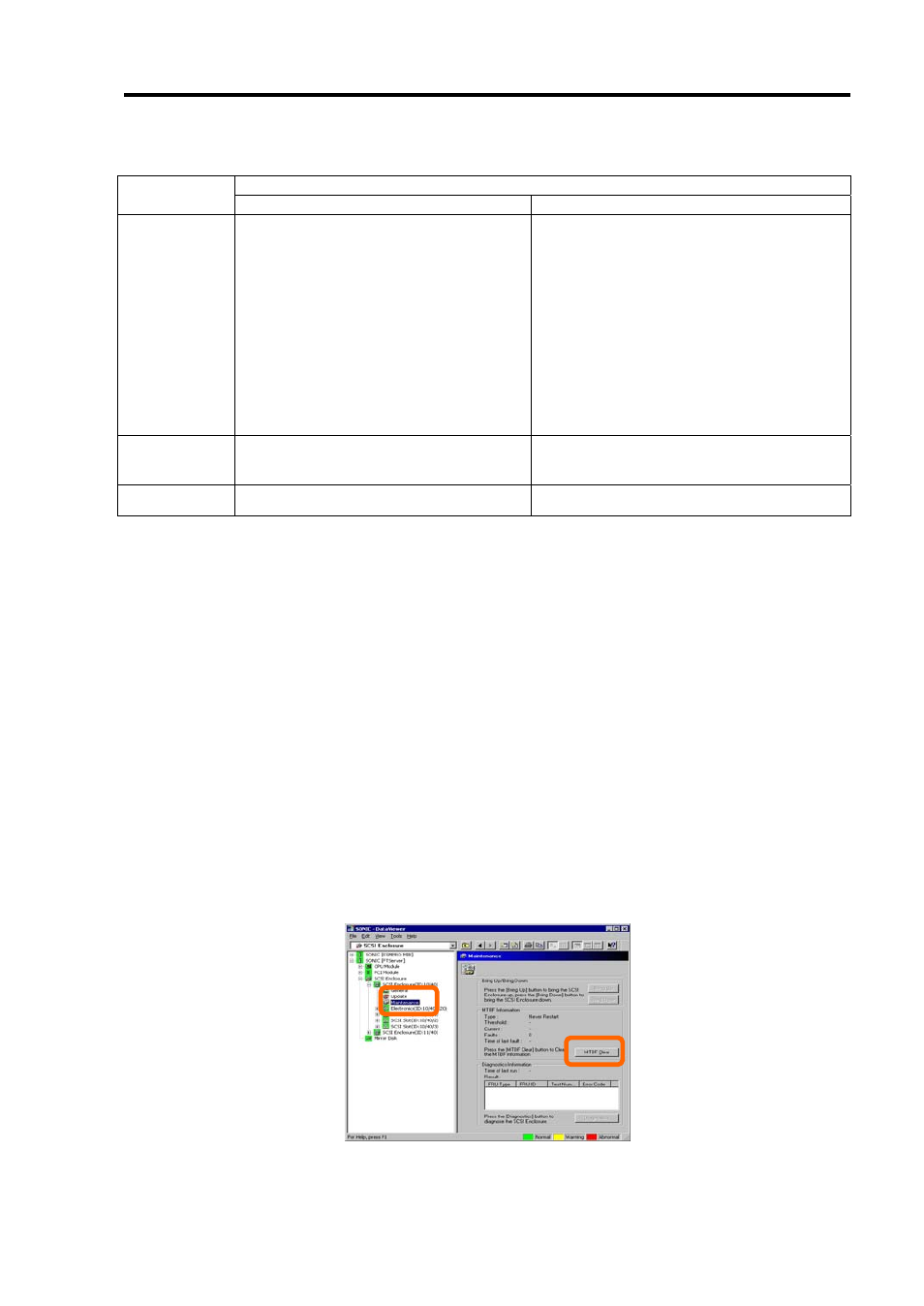 Procedure in nec esmpro manager, Sample screen of nec esmpro manager | NEC EXPRESS 320Lb-R User Manual | Page 169 / 296