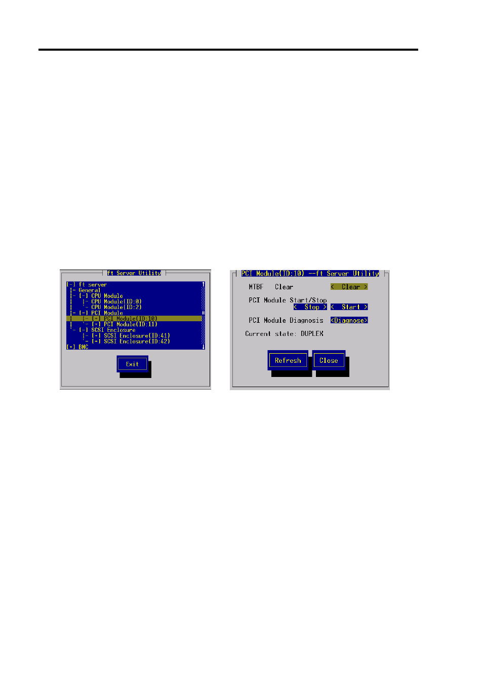 Procedure in the ft server utility, Sample screen of ft server utility | NEC EXPRESS 320Lb-R User Manual | Page 170 / 296