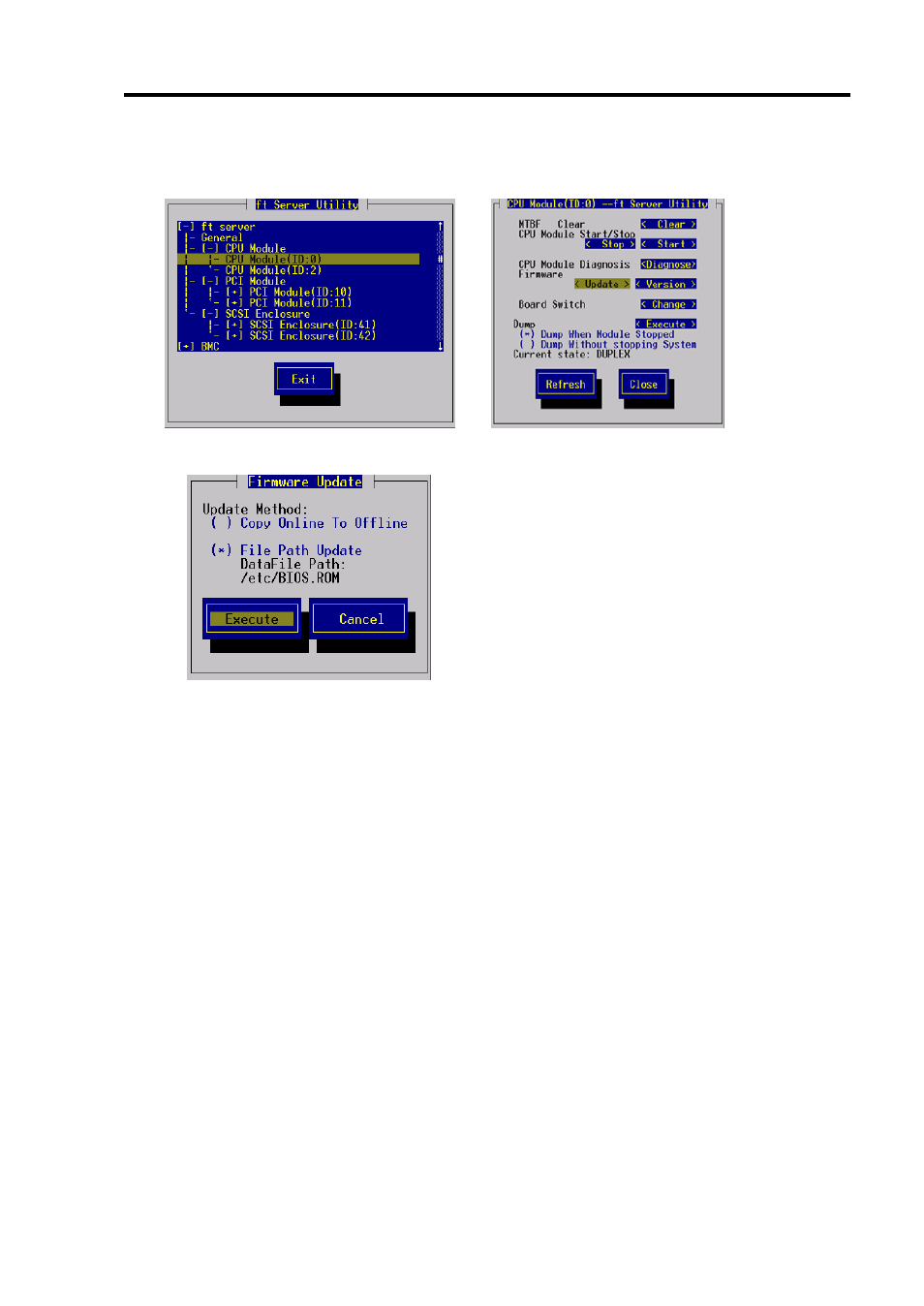Sample screen of ft server utility | NEC EXPRESS 320Lb-R User Manual | Page 173 / 296
