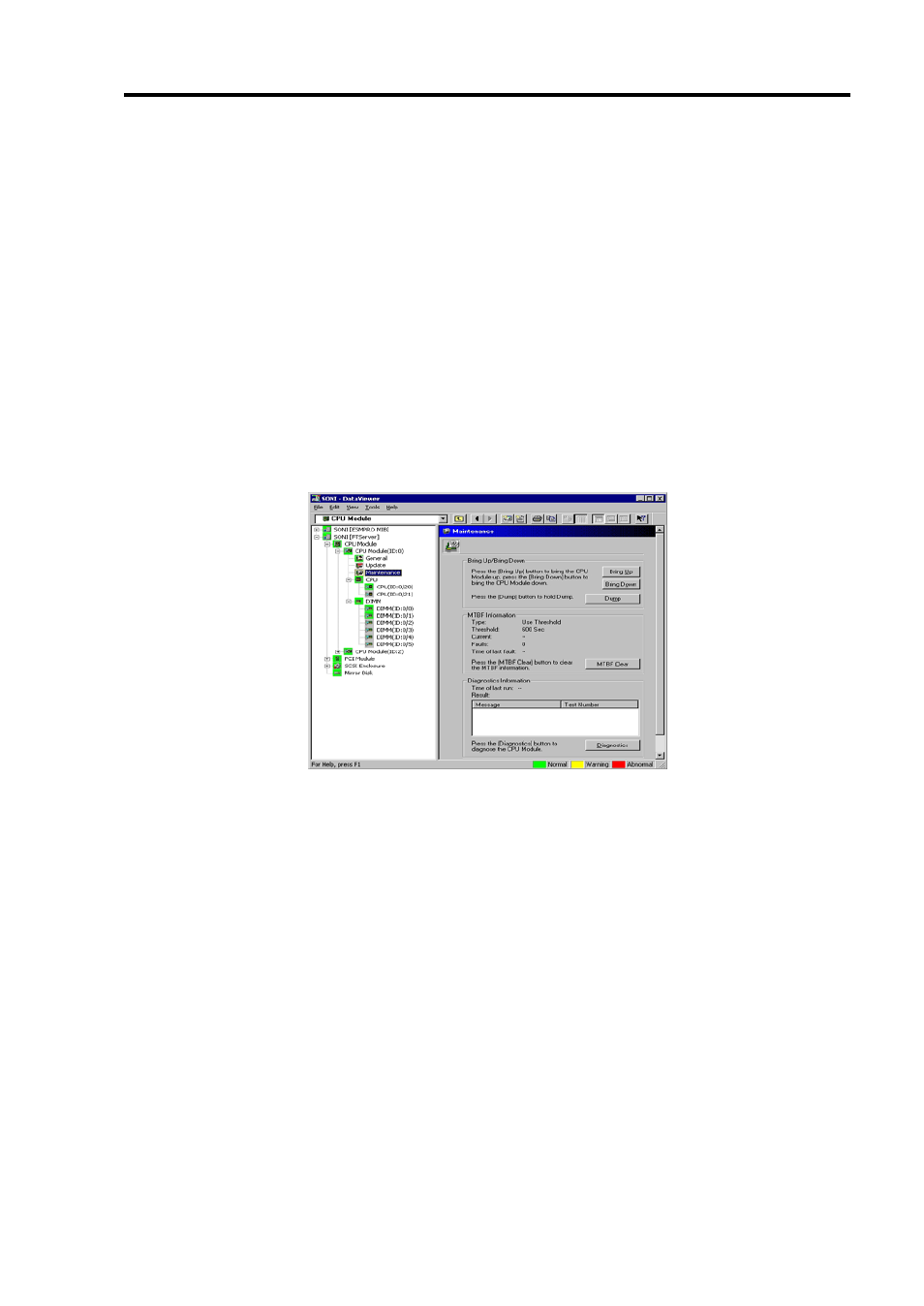 Procedure in nec esmpro manager, Sample screen of nec esmpro manager | NEC EXPRESS 320Lb-R User Manual | Page 175 / 296