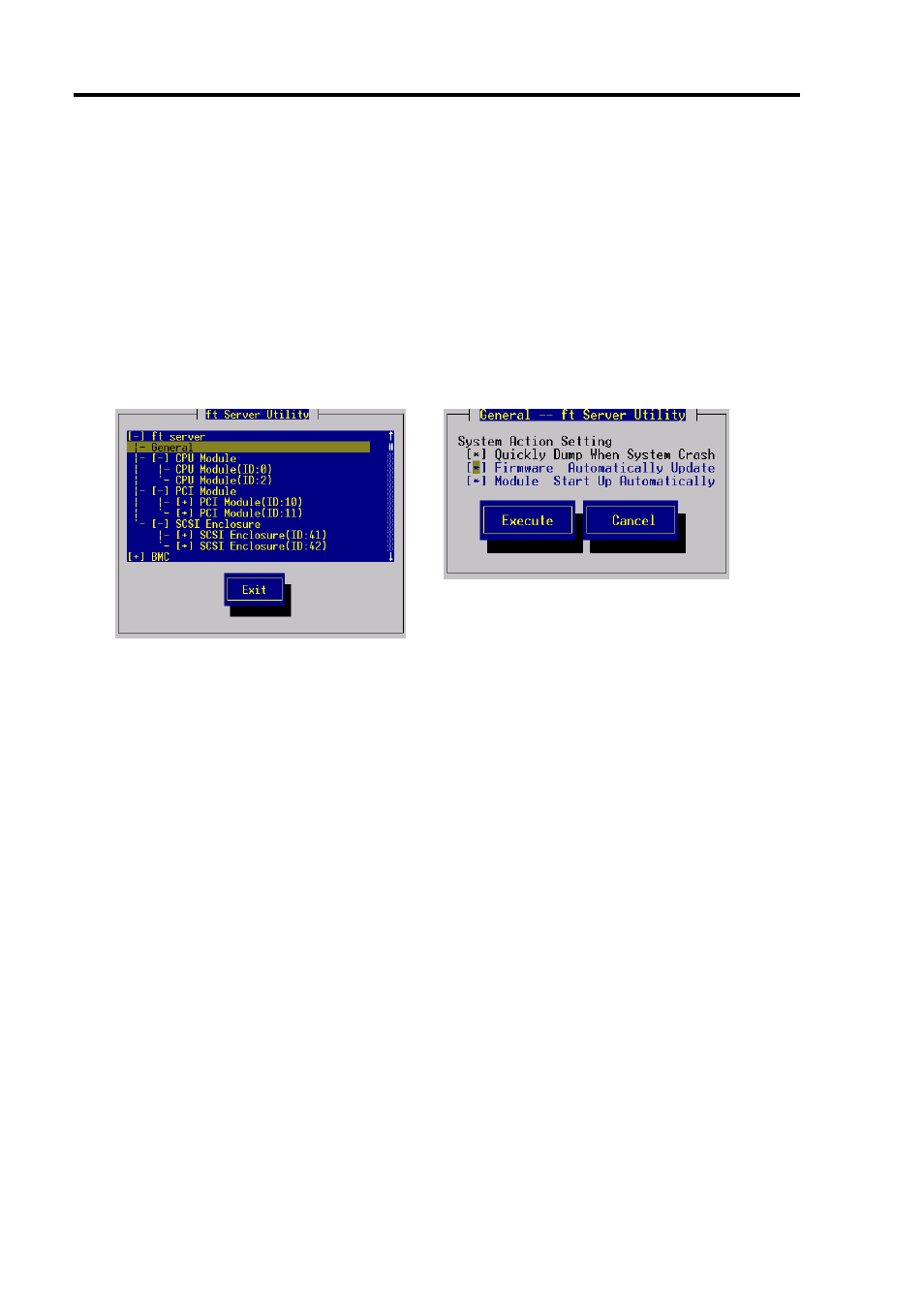 Sample screen of ft server utility, Bmc firmware update | NEC EXPRESS 320Lb-R User Manual | Page 178 / 296