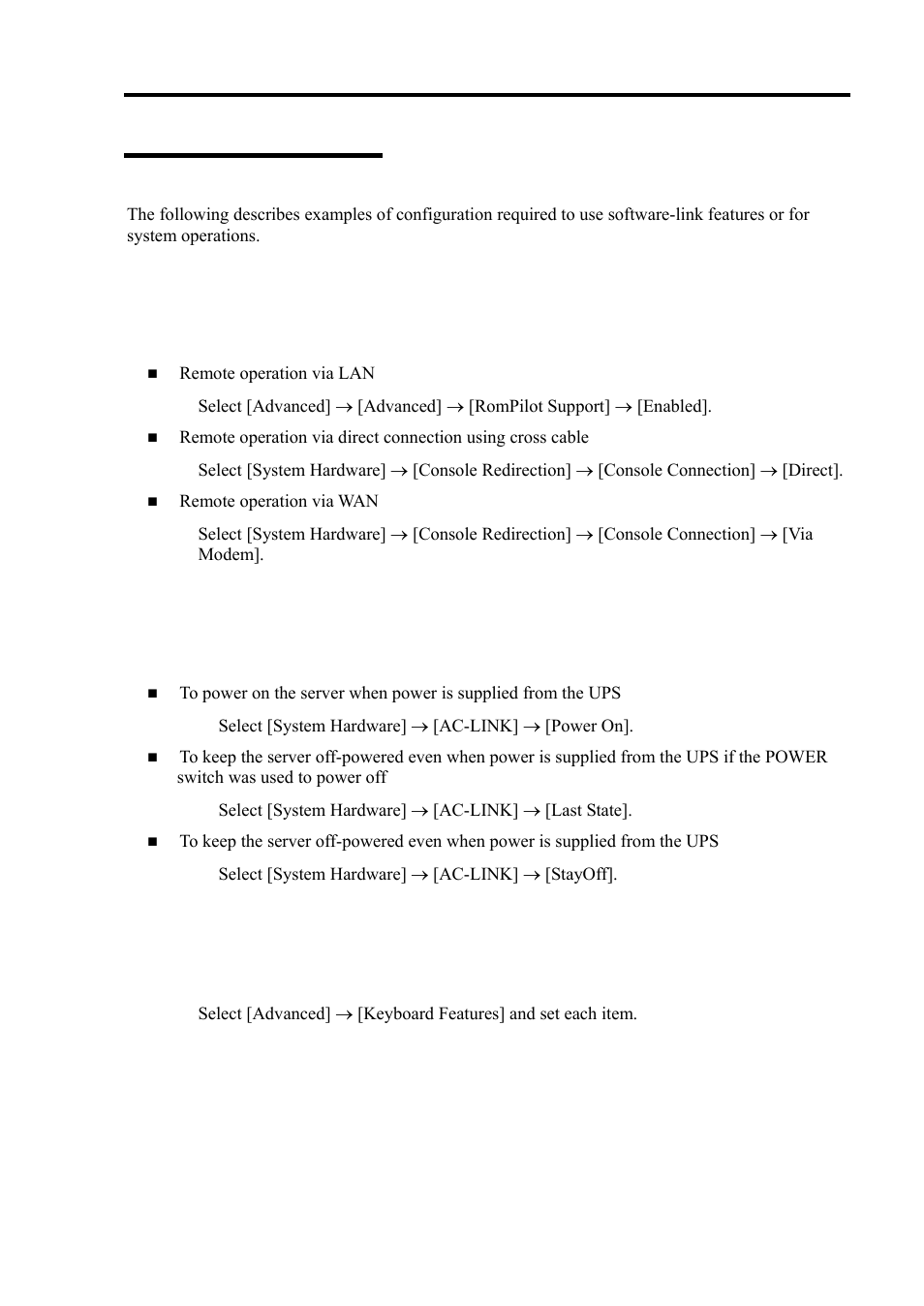 Configuration examples, Link with management software, Keyboard | NEC EXPRESS 320Lb-R User Manual | Page 87 / 296