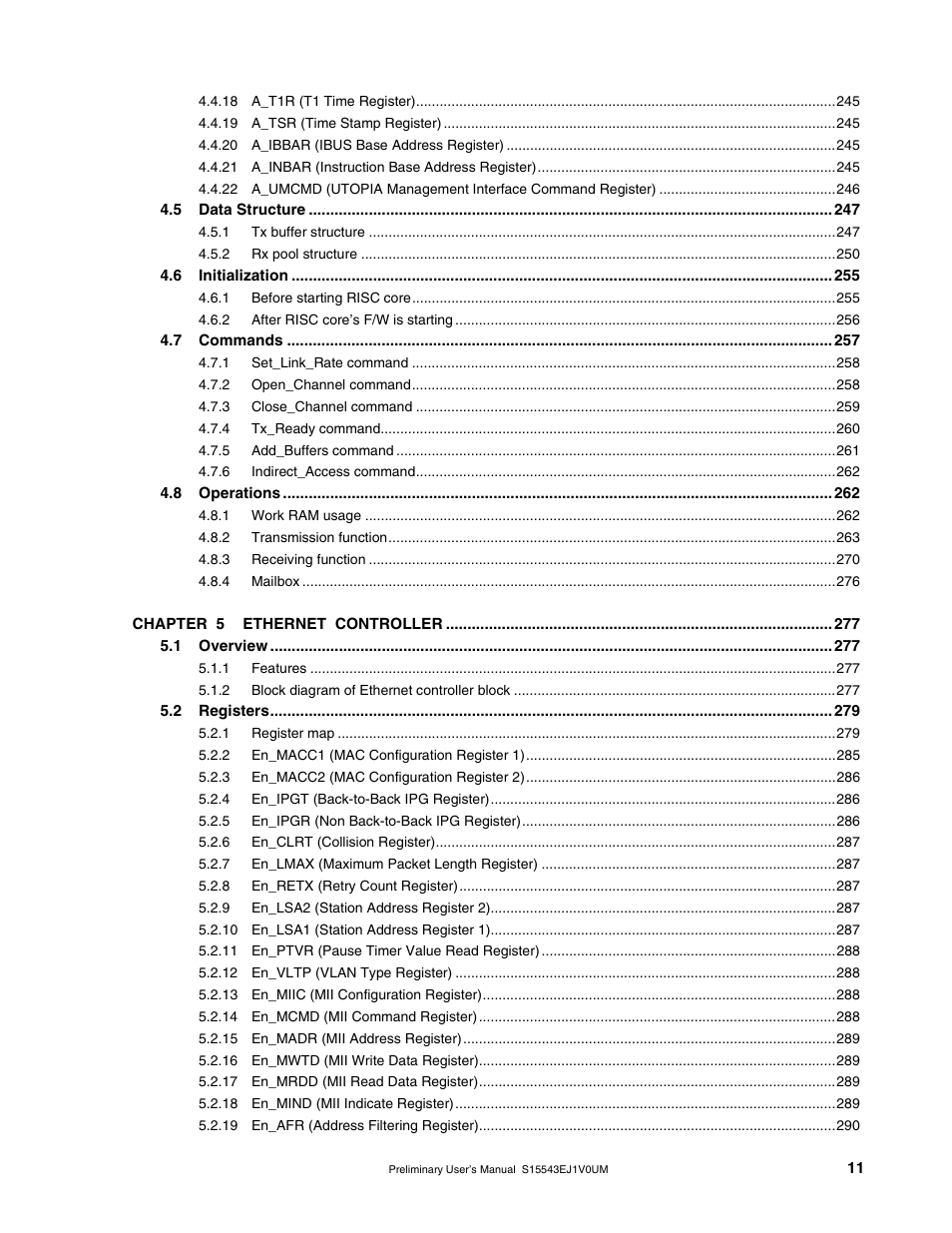 NEC Network Controller uPD98502 User Manual | Page 11 / 595