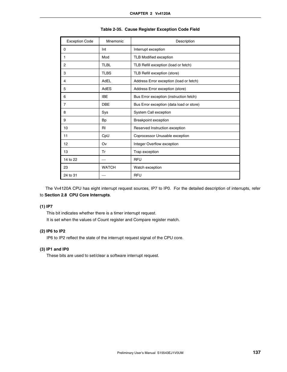 NEC Network Controller uPD98502 User Manual | Page 137 / 595