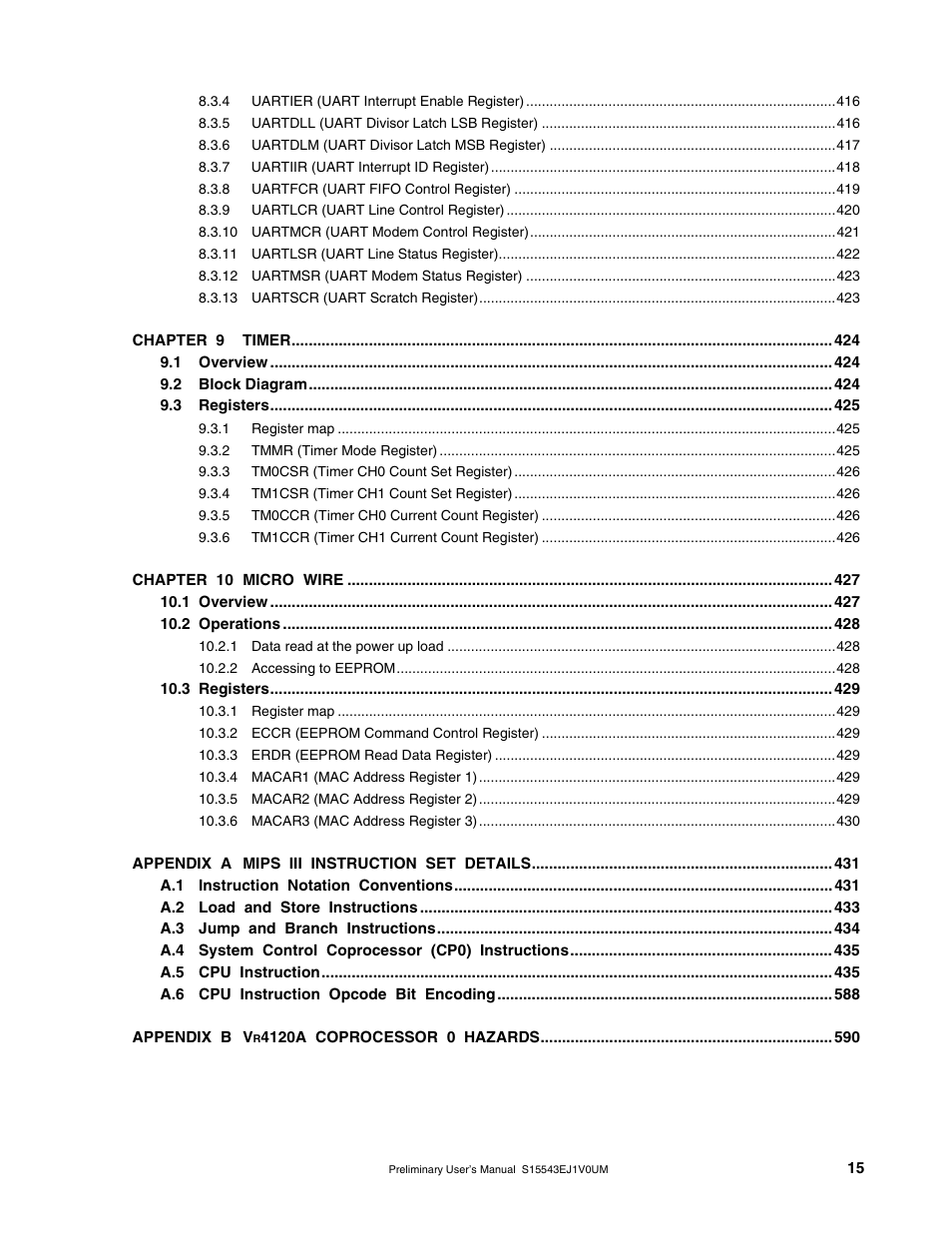 NEC Network Controller uPD98502 User Manual | Page 15 / 595