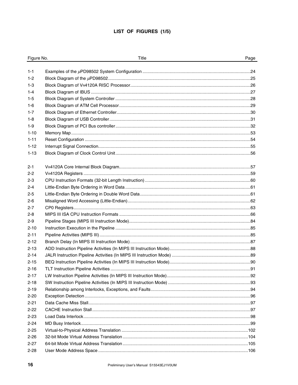 NEC Network Controller uPD98502 User Manual | Page 16 / 595