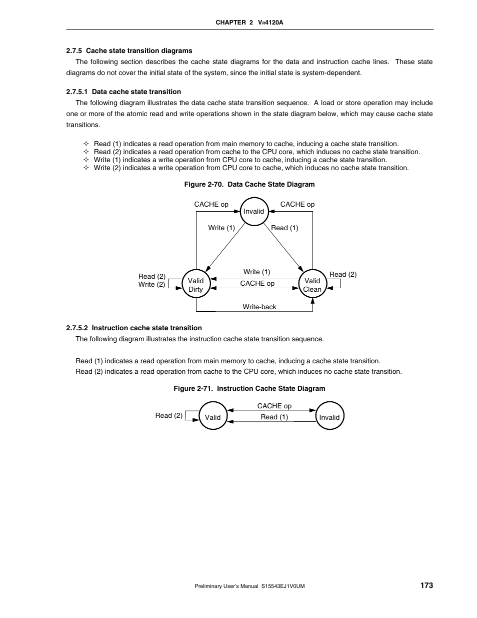 5 cache state transition diagrams | NEC Network Controller uPD98502 User Manual | Page 173 / 595