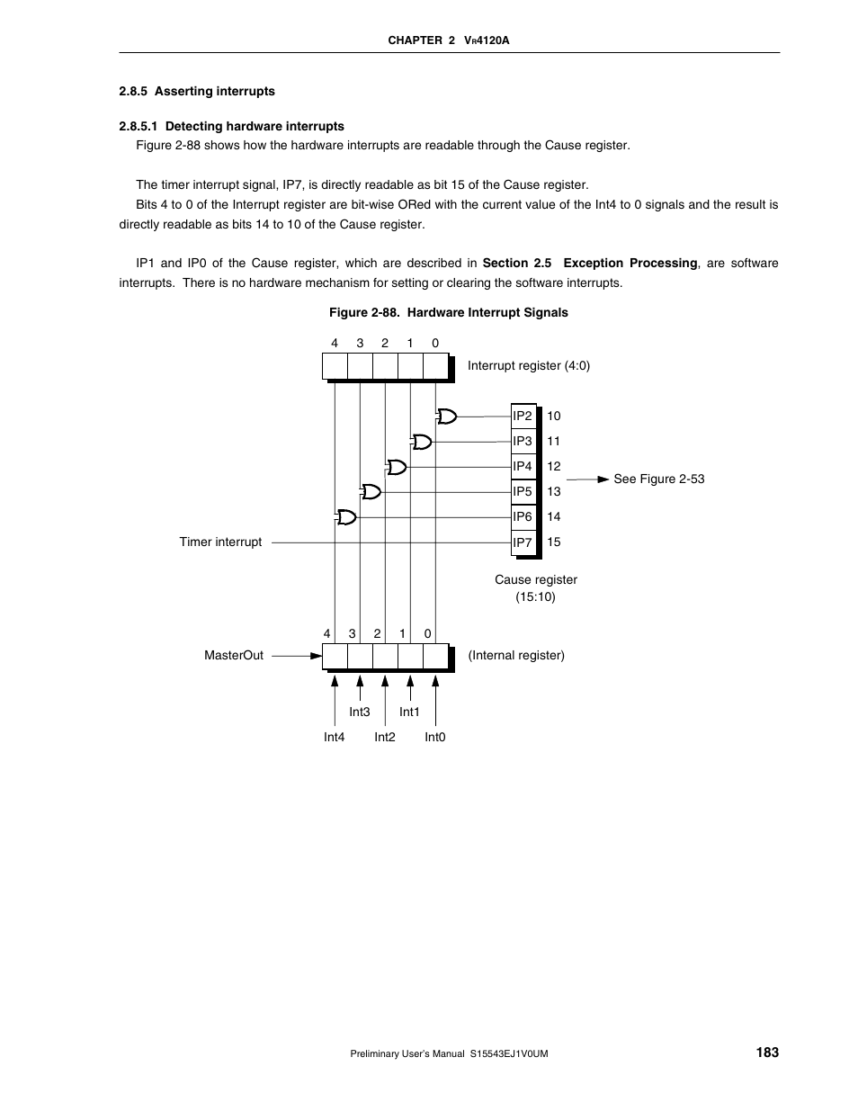 5 asserting interrupts | NEC Network Controller uPD98502 User Manual | Page 183 / 595