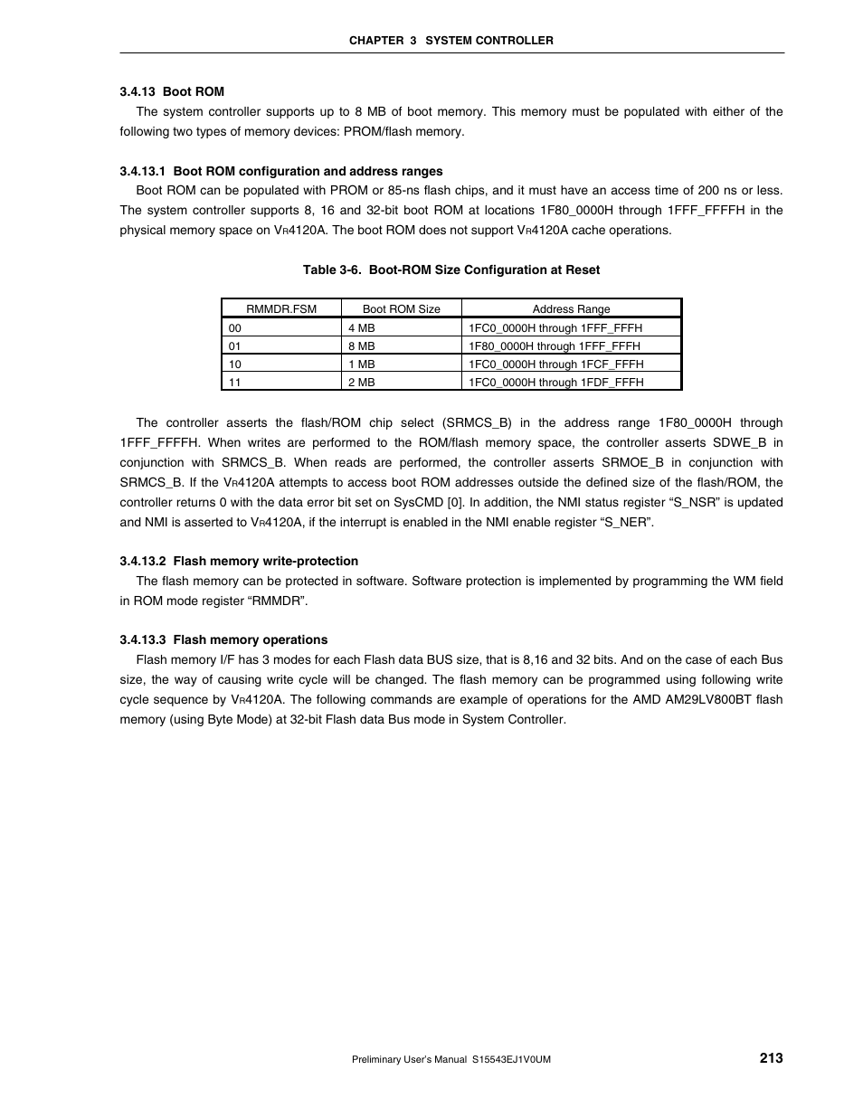 13 boot rom | NEC Network Controller uPD98502 User Manual | Page 213 / 595