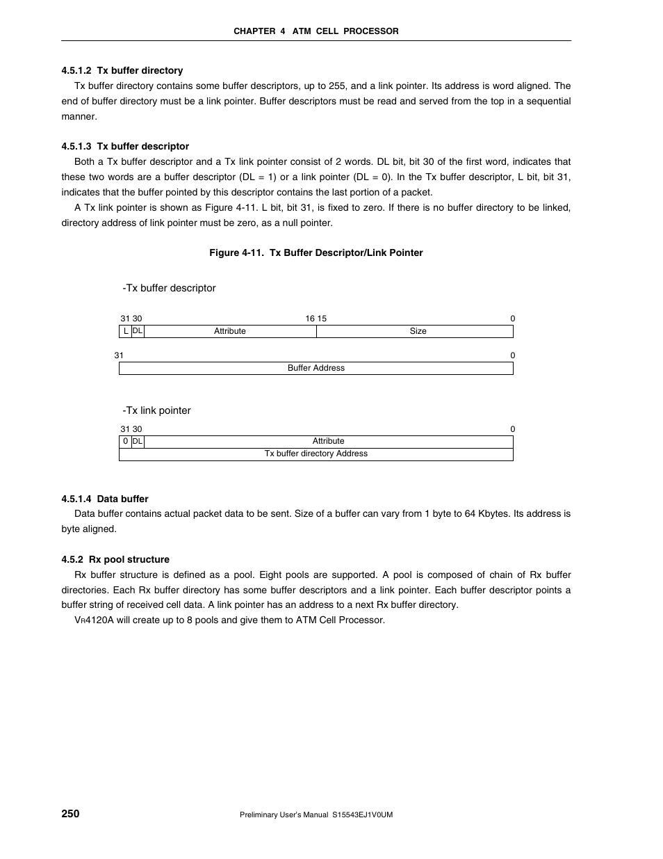 2 rx pool structure | NEC Network Controller uPD98502 User Manual | Page 250 / 595